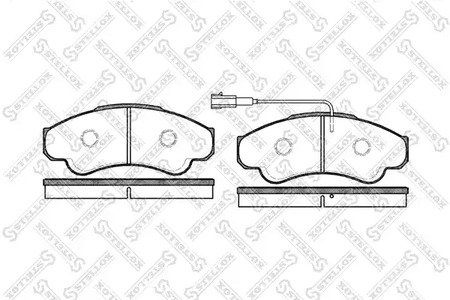 970 001BL-SX STELLOX Колодки тормозные дисковые